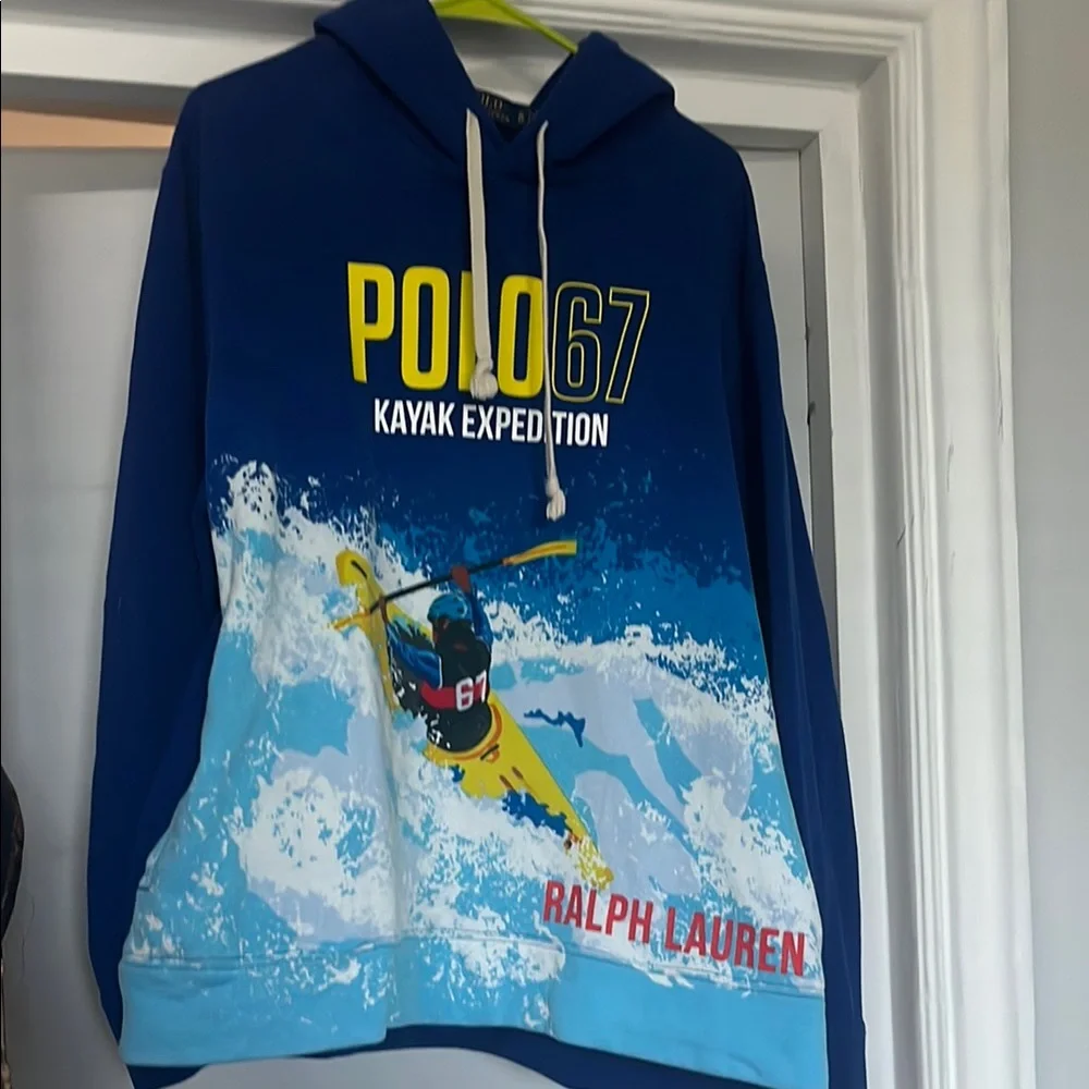 Ralph Lauren Blue Kayak Expedition Hoodie - Picture 1 of 5
